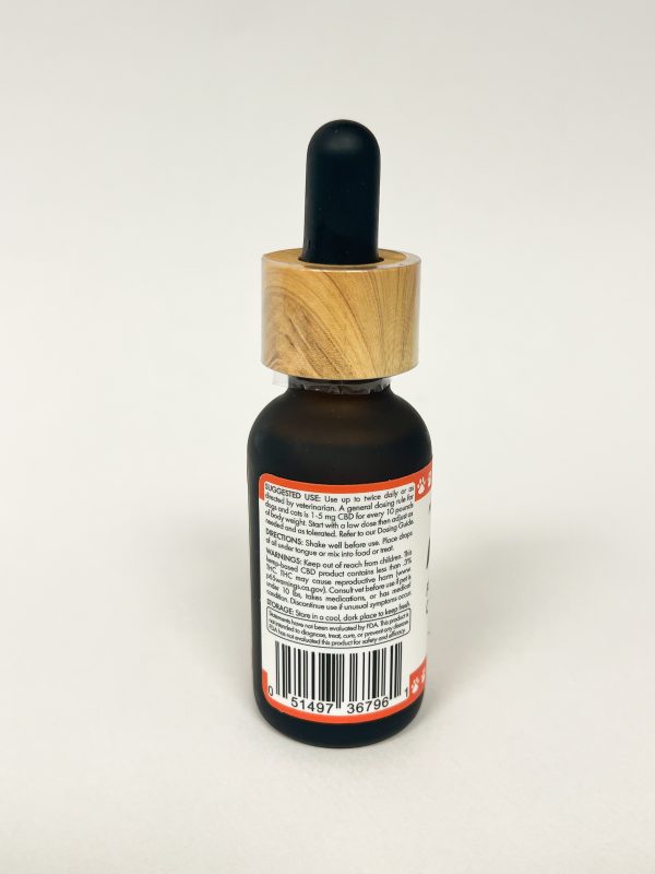 Max & Bailey CBD oils for dogs - back of label